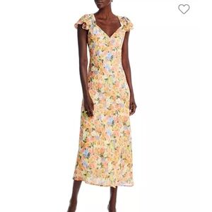 Long floral dress, Aqua Brand, size XS